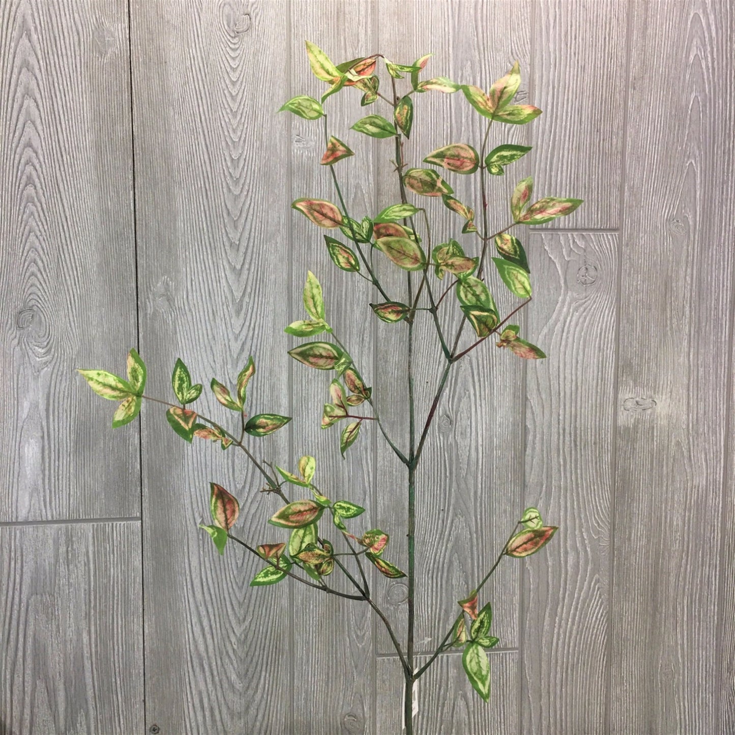 31" Euonymus Nandina Leaf Spray Green/Pink | WN