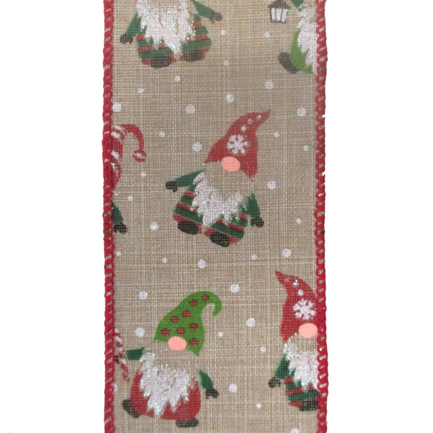 Gnome Gnome Gnome Christmas Ribbon 2.5" x 10yd