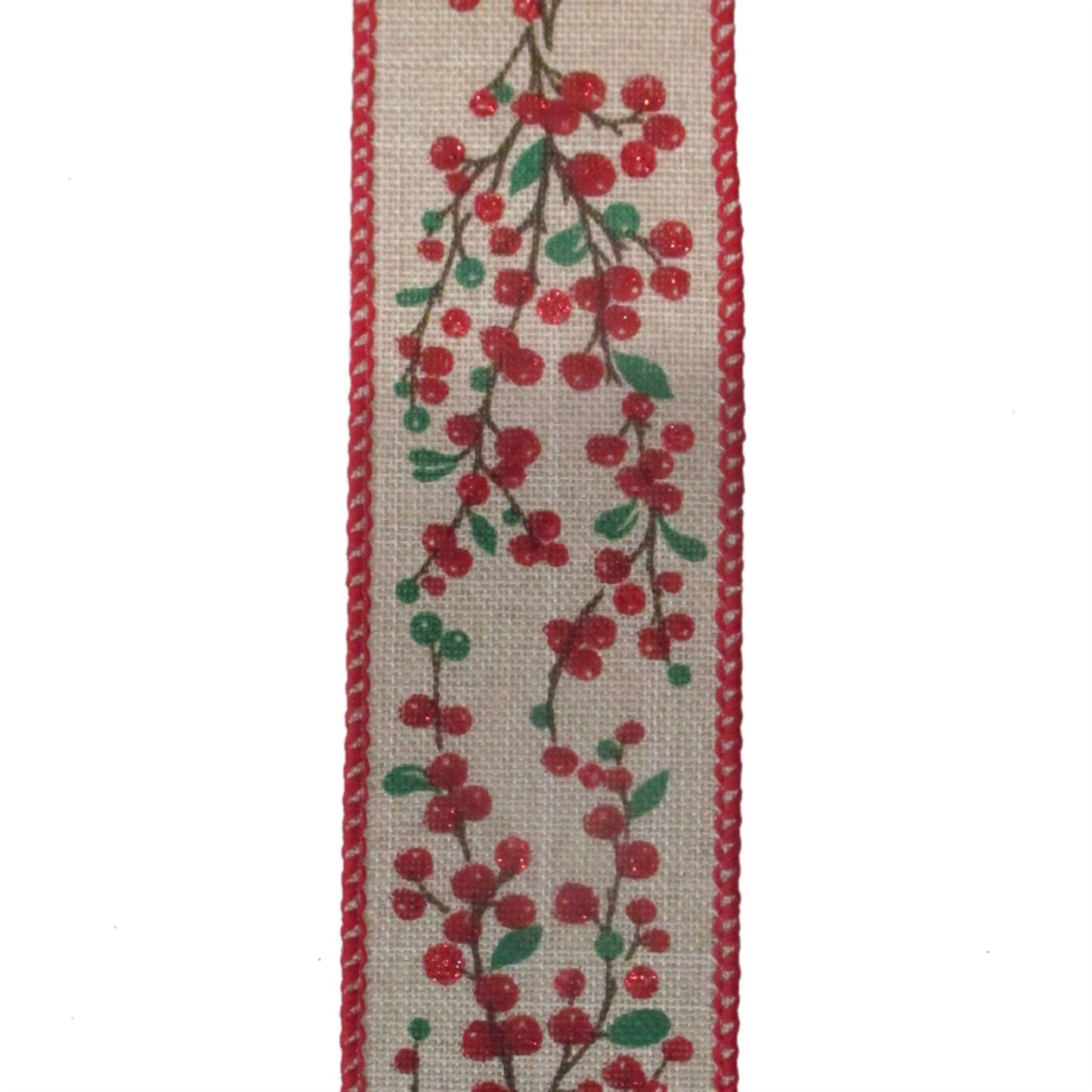 Woodland Sparkle Berry Ribbon 1.5" x 10yd