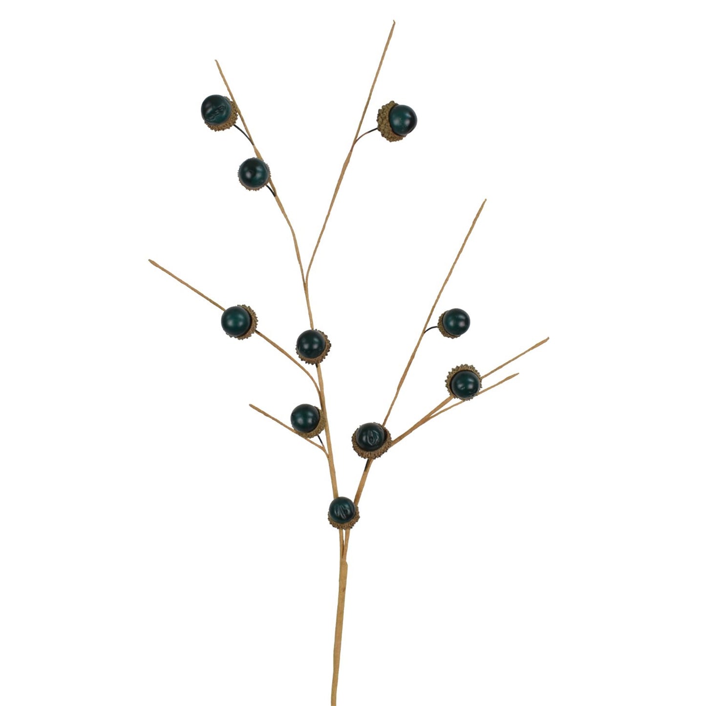 23” Miniature Acorn Spray - Teal | BF