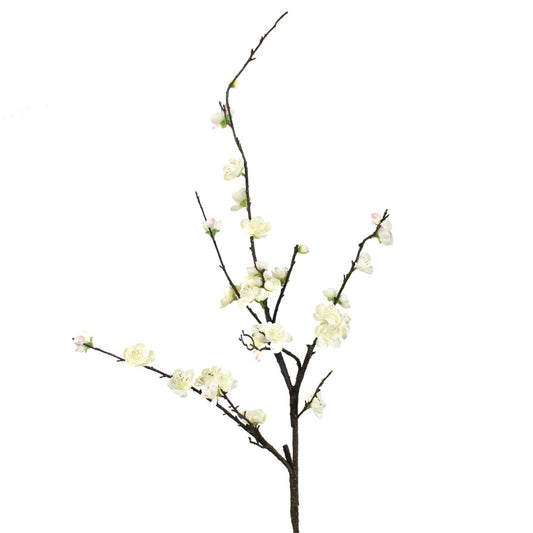 46” Japanese Peach Blossom Branch in Cream | XJE