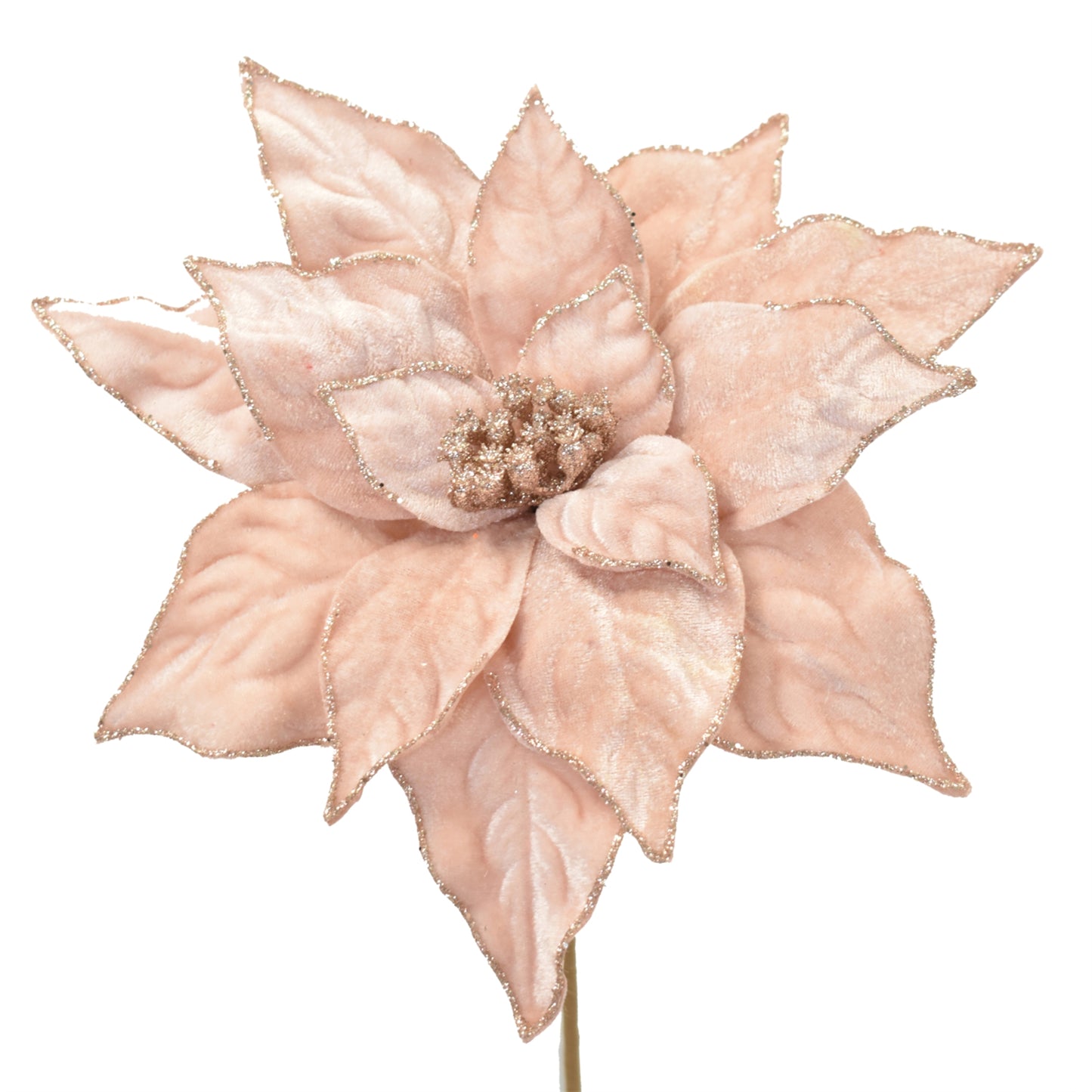 Lux Poinsettia Stem 20'' in Blush | TA