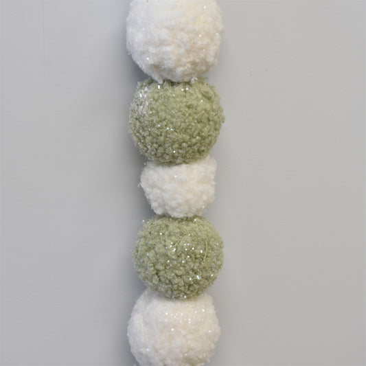 Boho Pom Pom Garland 42'' in Sage | TAC22