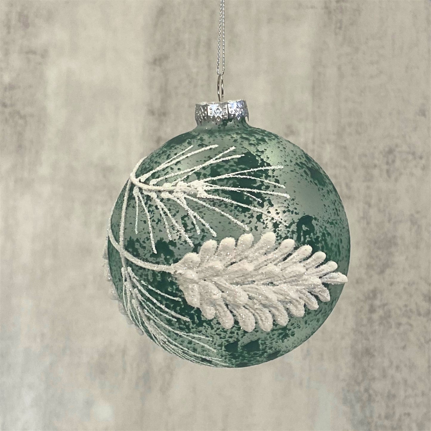 Icy Forest Pine Ornament 4” - Aqua | GS