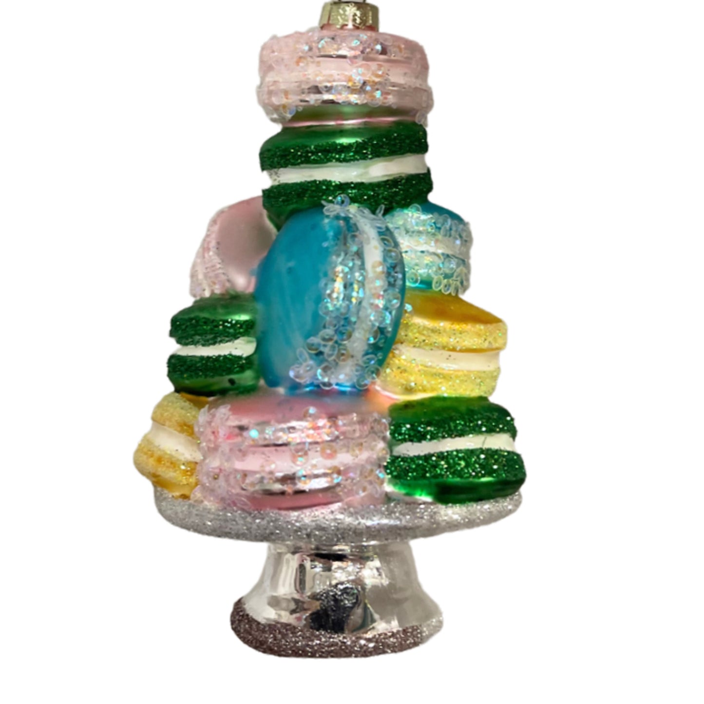 5.125” Glass Macaroon Ornament  | GS