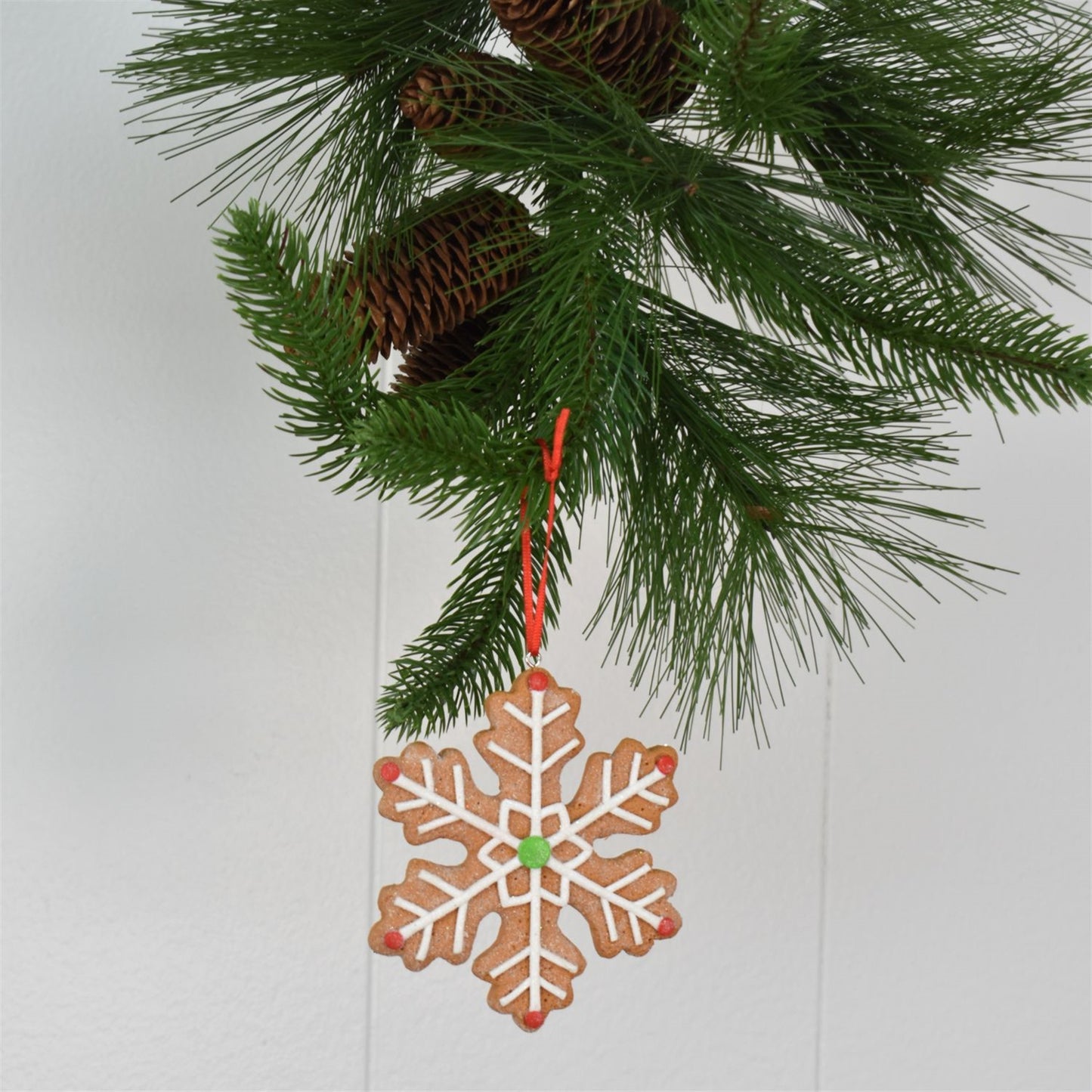 4" Gingerbread Snowflake Ornament | YK