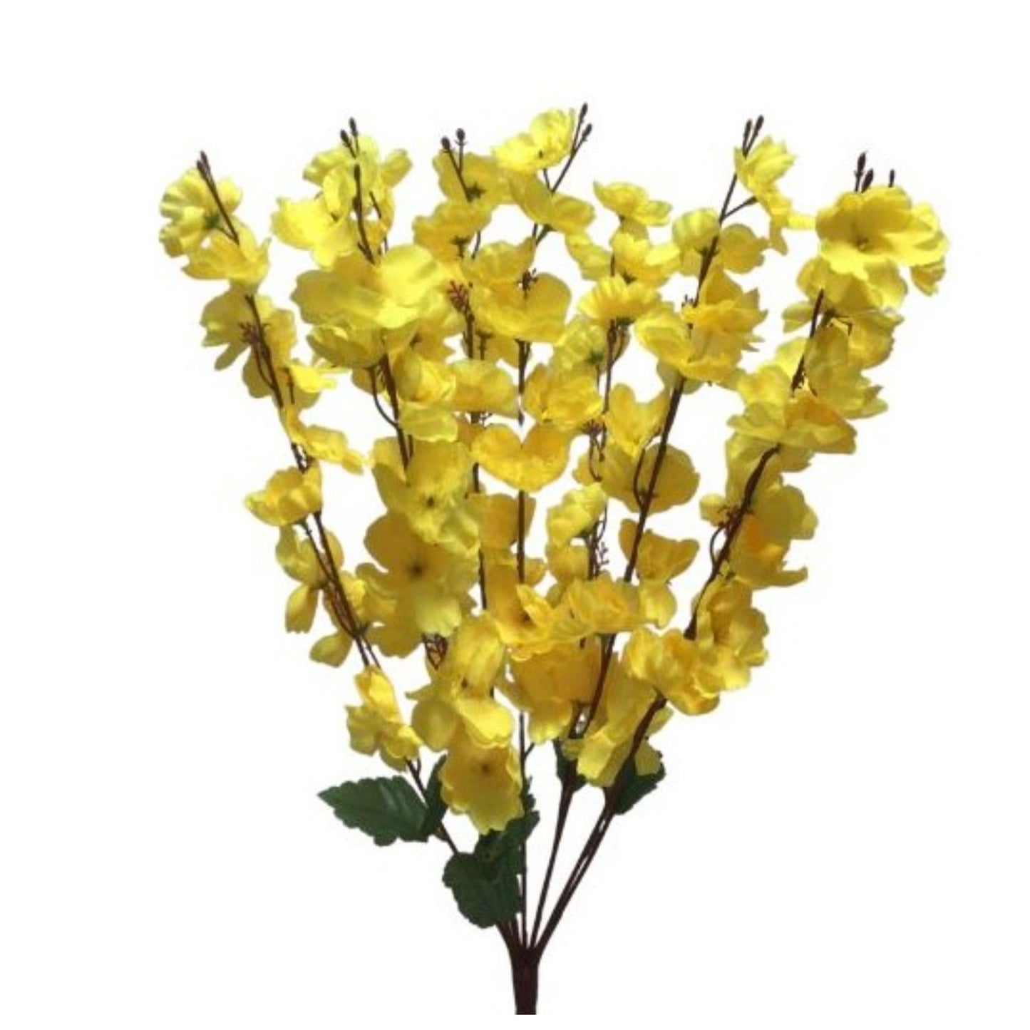 21" Cherry Blossom Bush x9 in Yellow | BYE