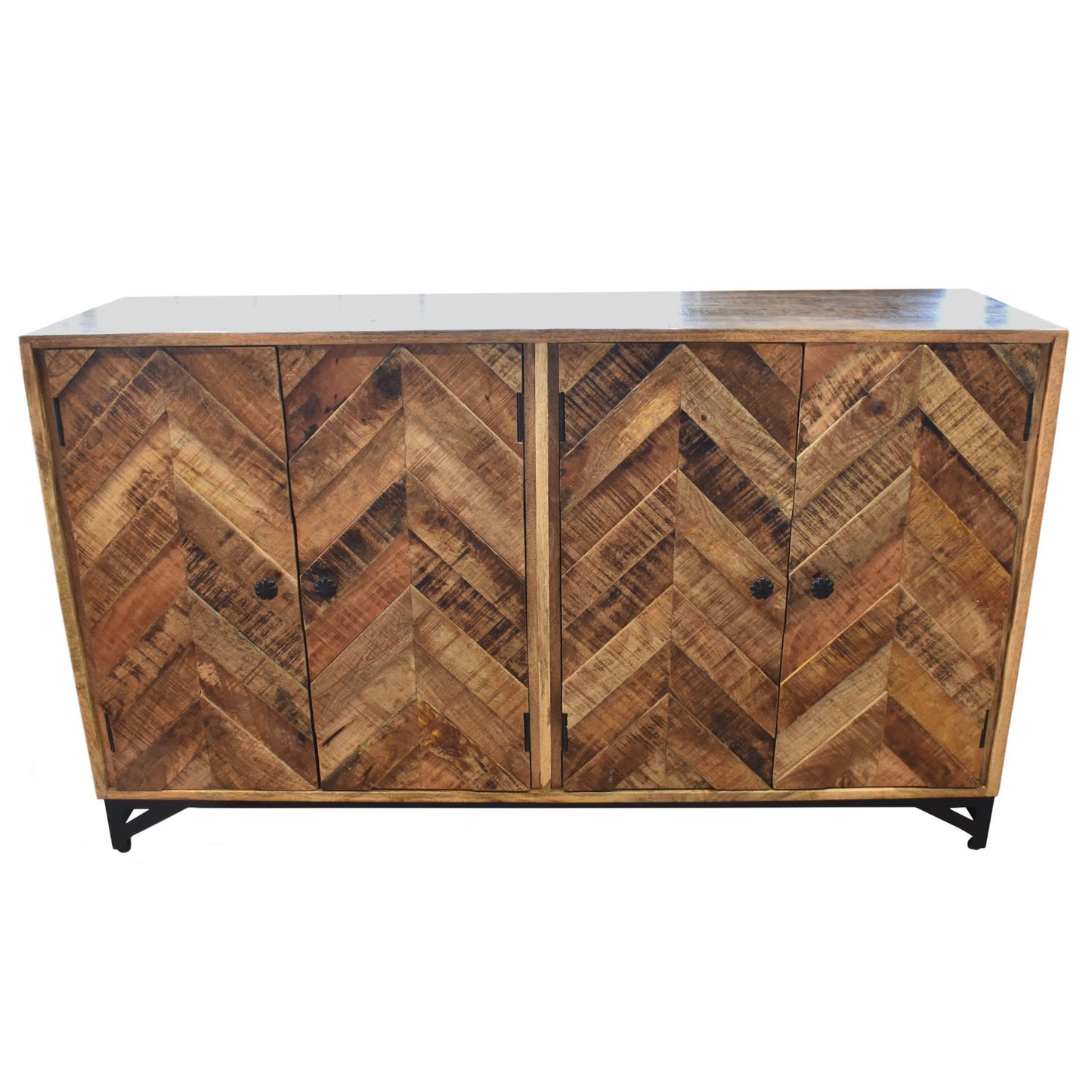 Herringbone Industrial Sideboard (Pick Up Only)