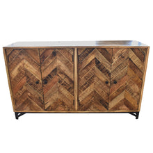 Load image into Gallery viewer, Herringbone Industrial Sideboard (Pick Up Only)
