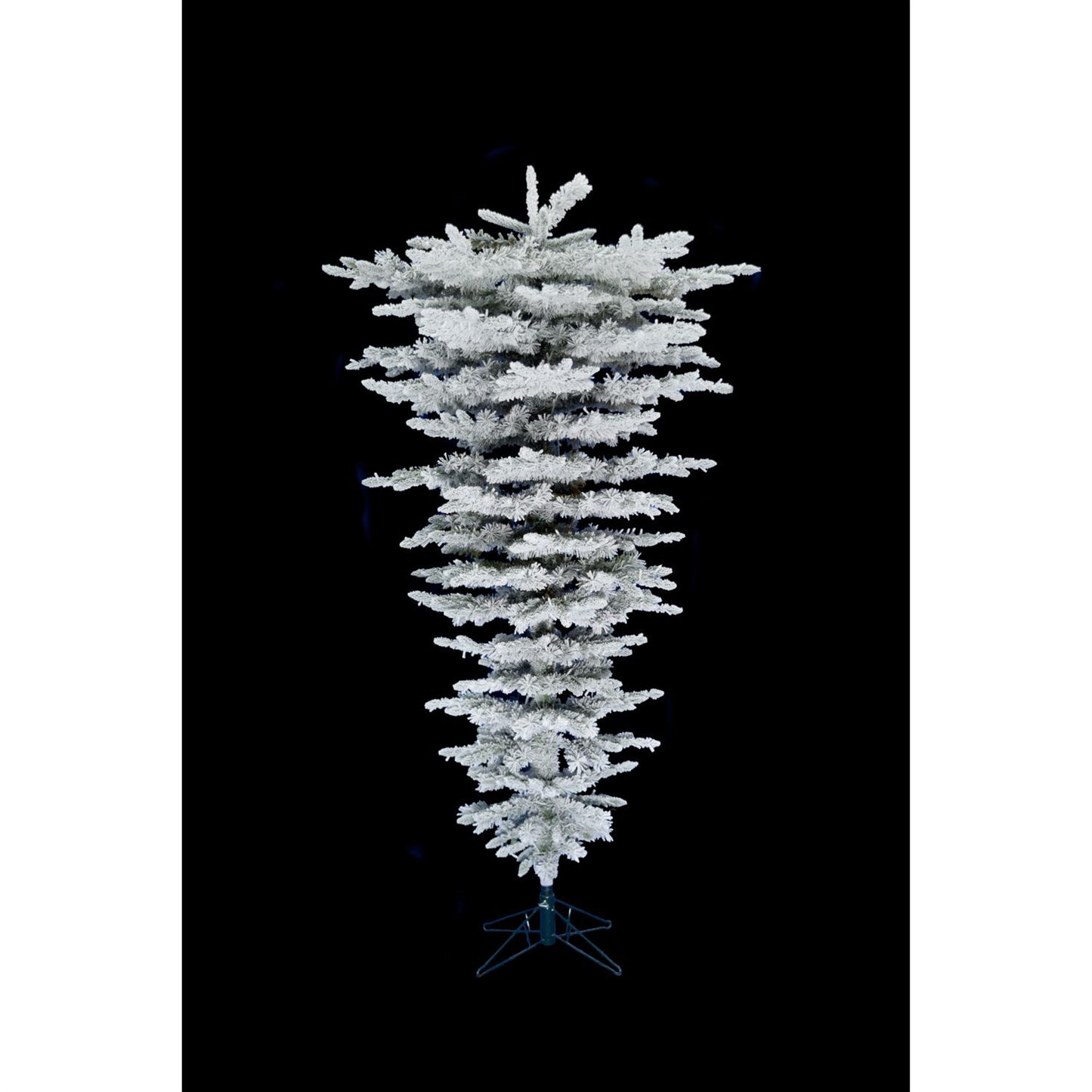 7' Medium Flocked Upside-Down New Alaskan Tree | HT