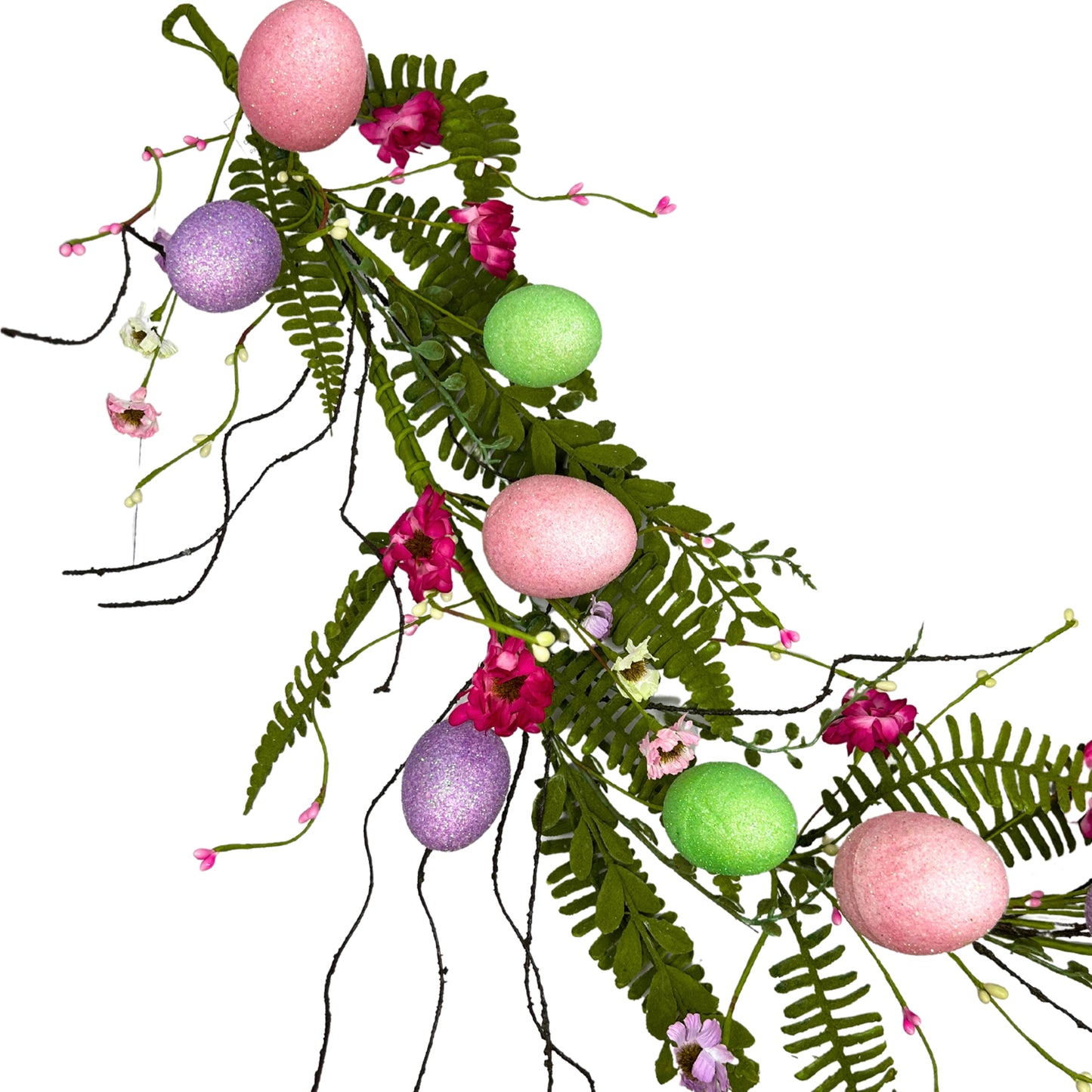 Glitz Easter Egg Wildflower Garland 53” |YSE
