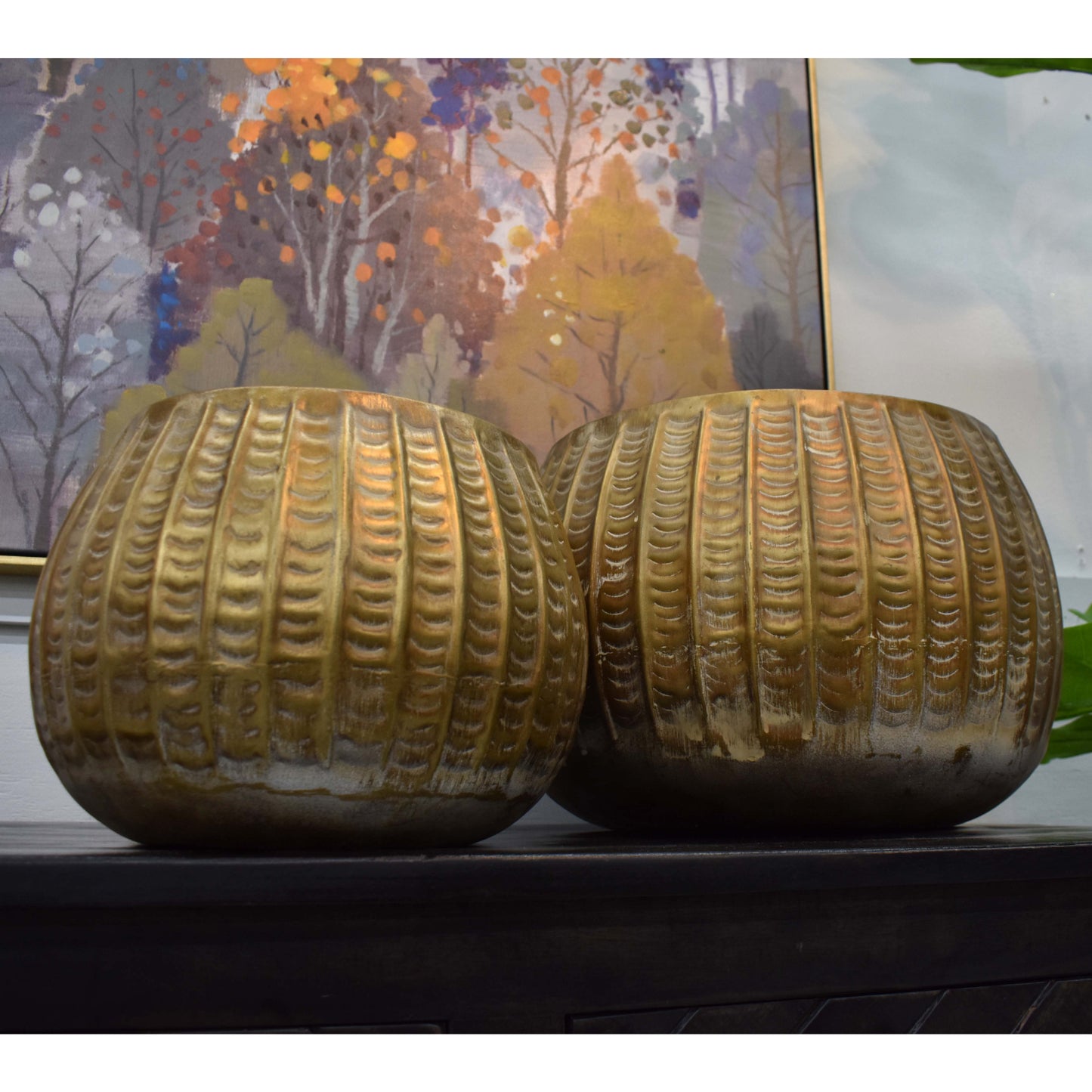 Embossed Metal Planters | DCH22