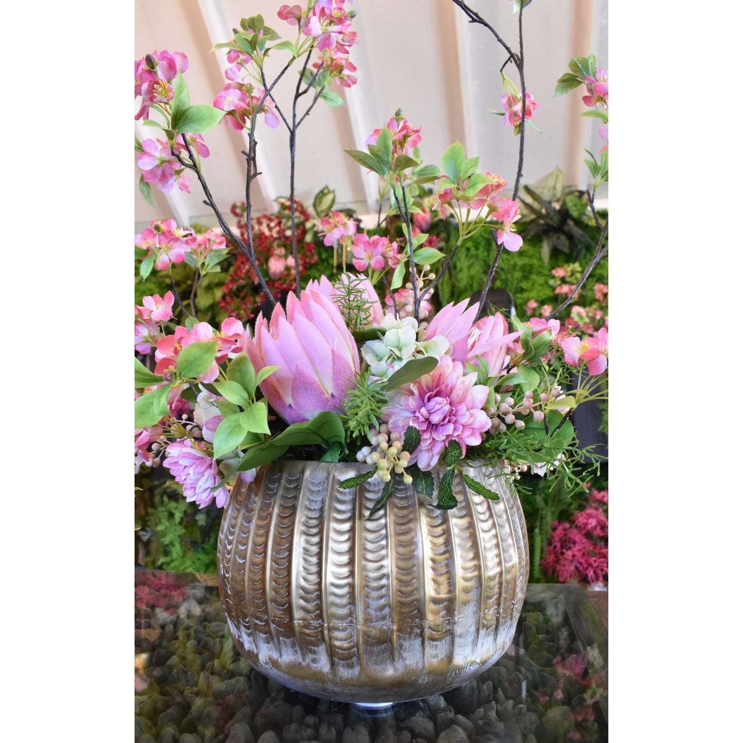 Embossed Metal Planters | DCH22