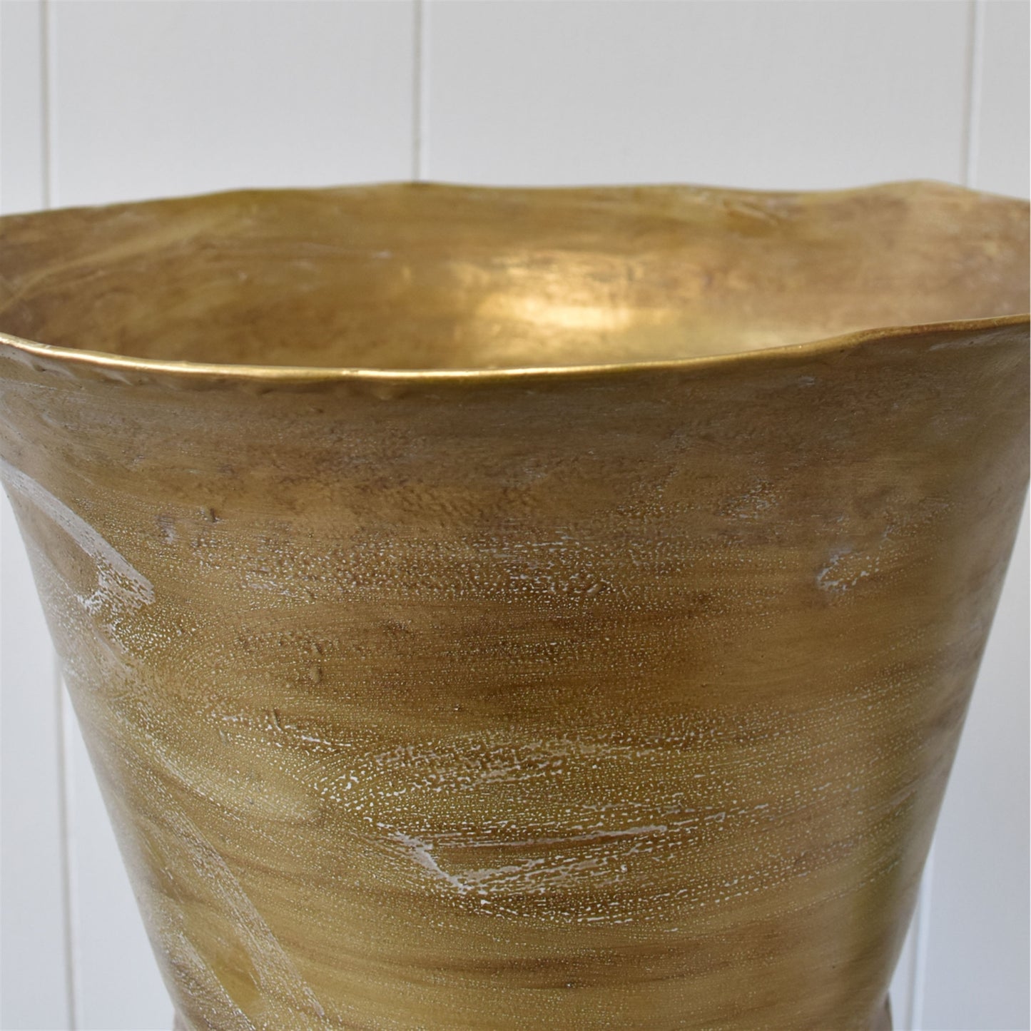Vintage Gold Brushed Urn