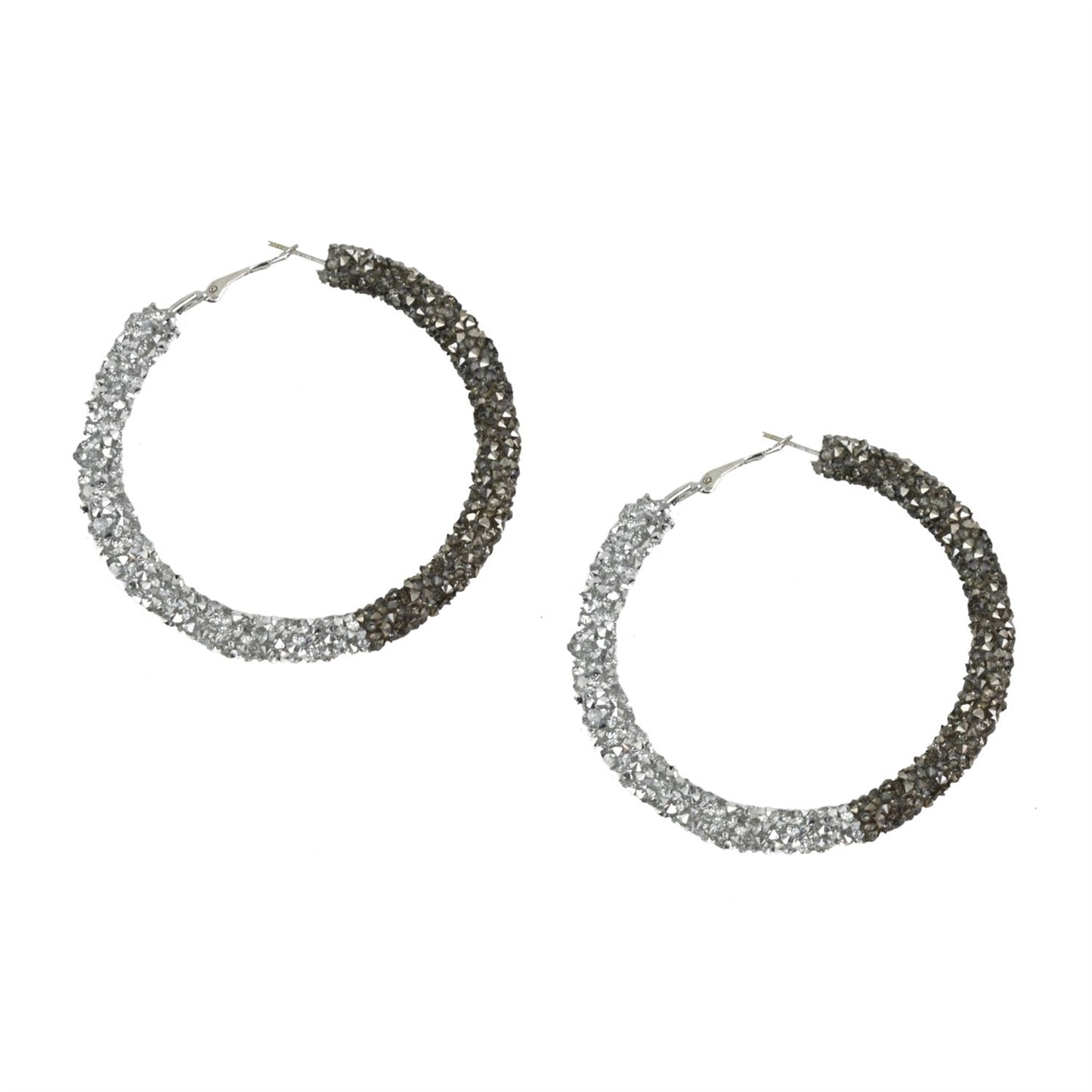 Ragan Two Toned Hoop Earrings