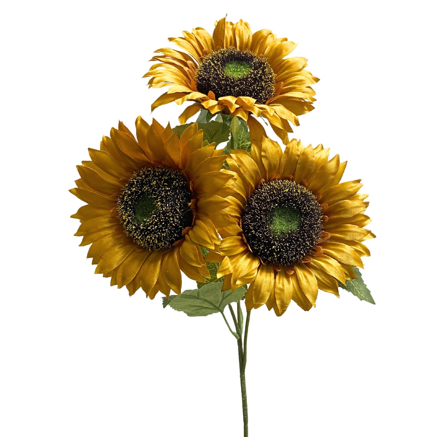 Sunset Meadows Sunflower Spray x 3 - Coffee | YS