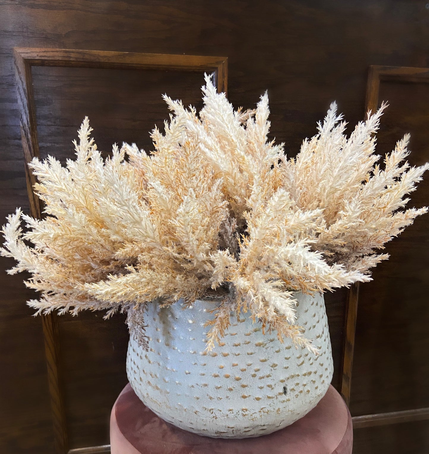 10” Faux Dried Astilbe Pick in Coffee | XJE