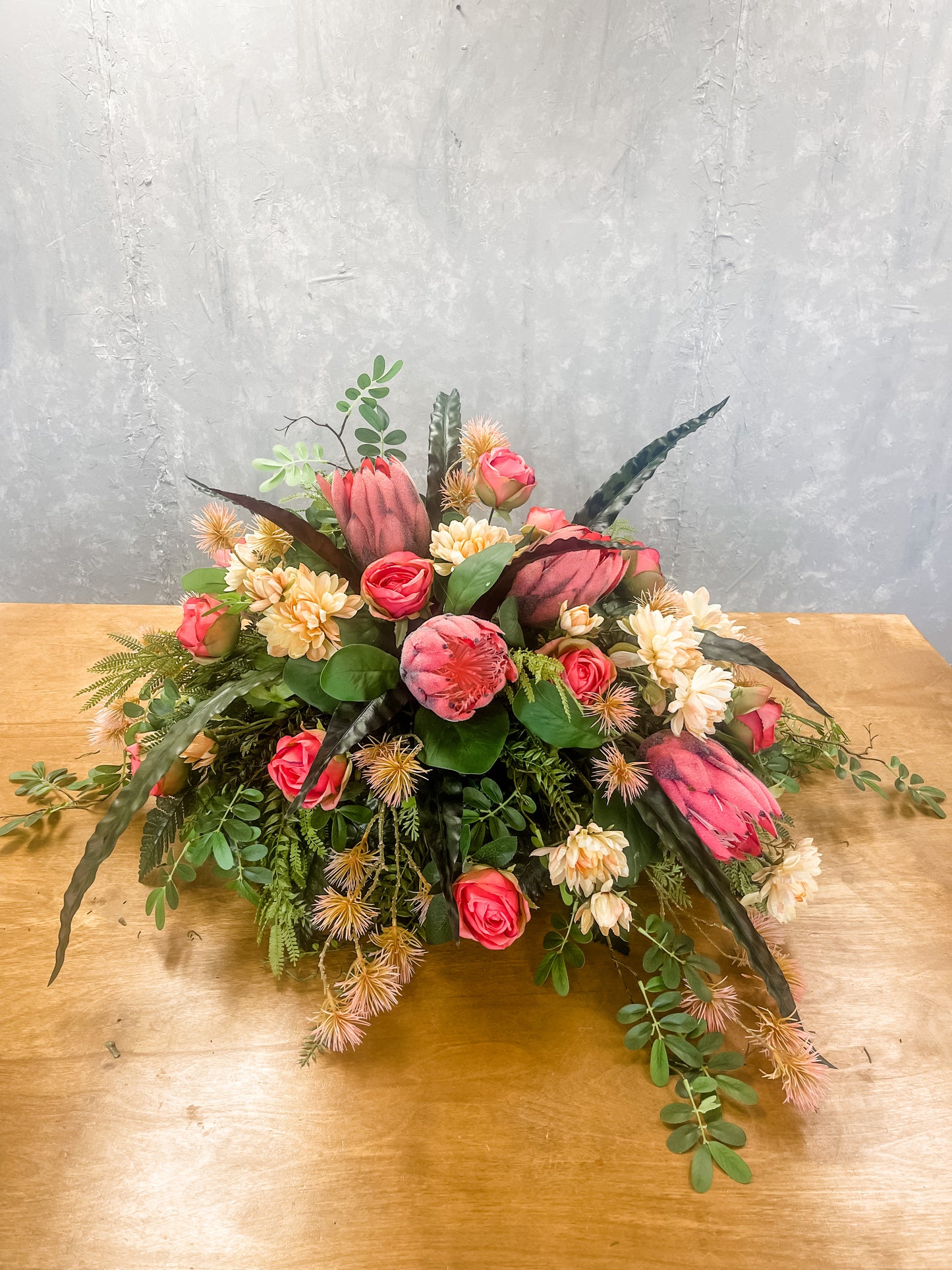 22" Protea Spray in Mauve | XJE