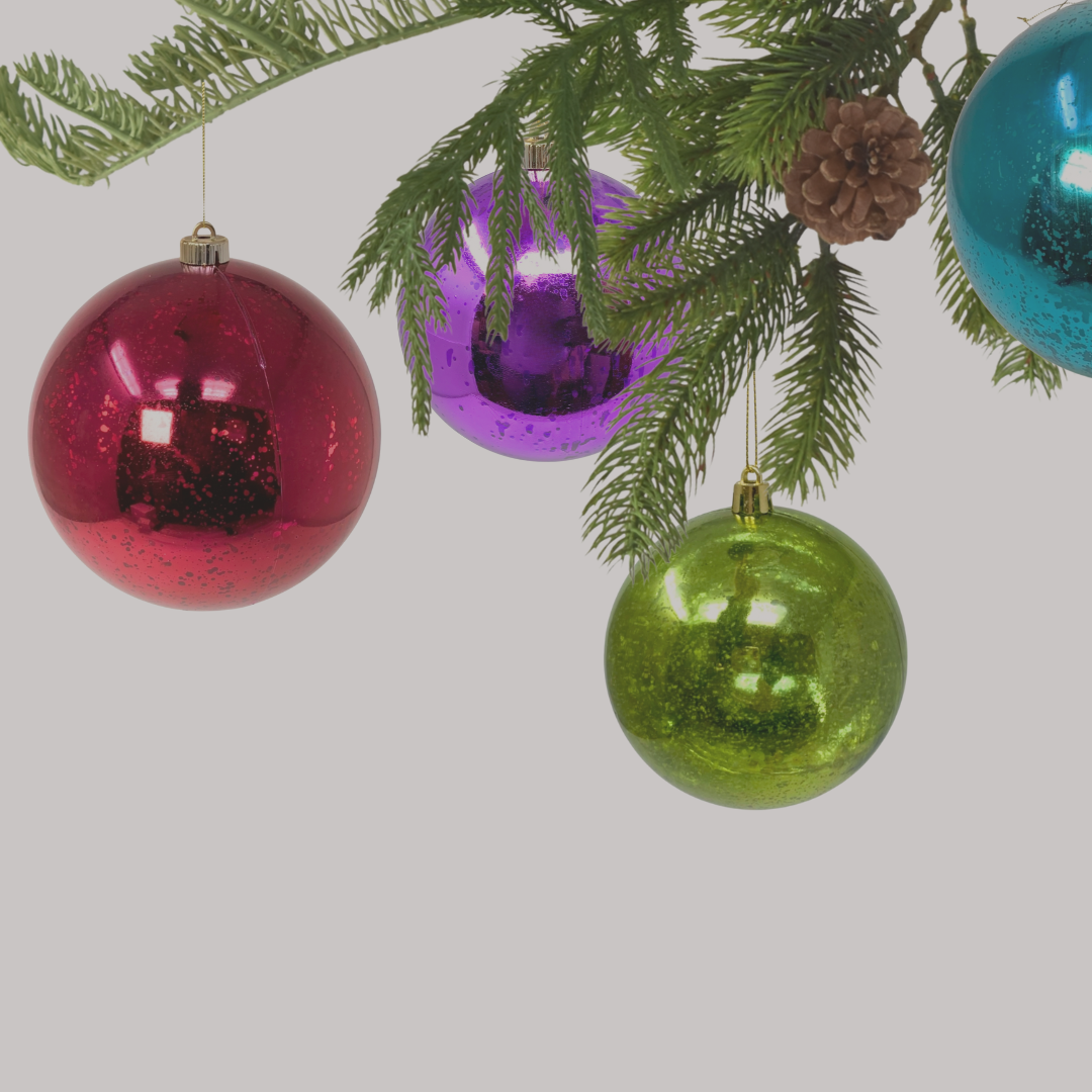 PLASTIC MERCURY BALL ORNAMENTS