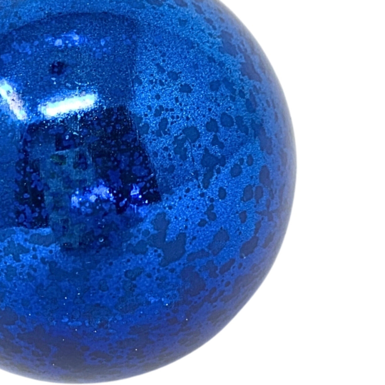 Plastic Mercury Shiny Ball Ornament 8” Classic Blue | LC