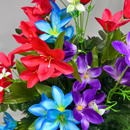 Delightful Dew Drop Pre-Made Vase Insert (Ht Pink, Purple, Blue)
