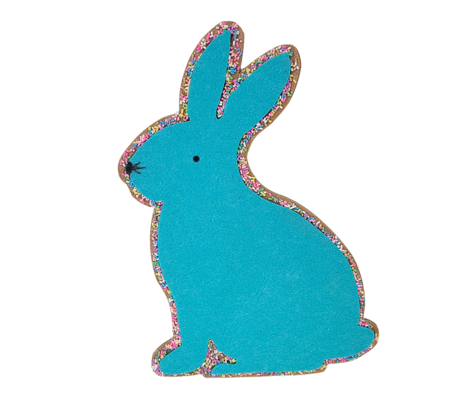 Felt Bunny Hanger 3 Asst 12" - Green/Pink/Blue | QPE
