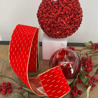 Red, Champagne, Berries, Greenery Christmas Tree Mystery Box