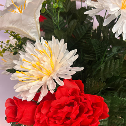Courage & Legacy Pre-Made Vase Insert (Red, White)