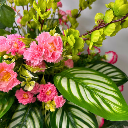 Faithful Tribute Pre-Made Vase Insert (Pink, Lime)