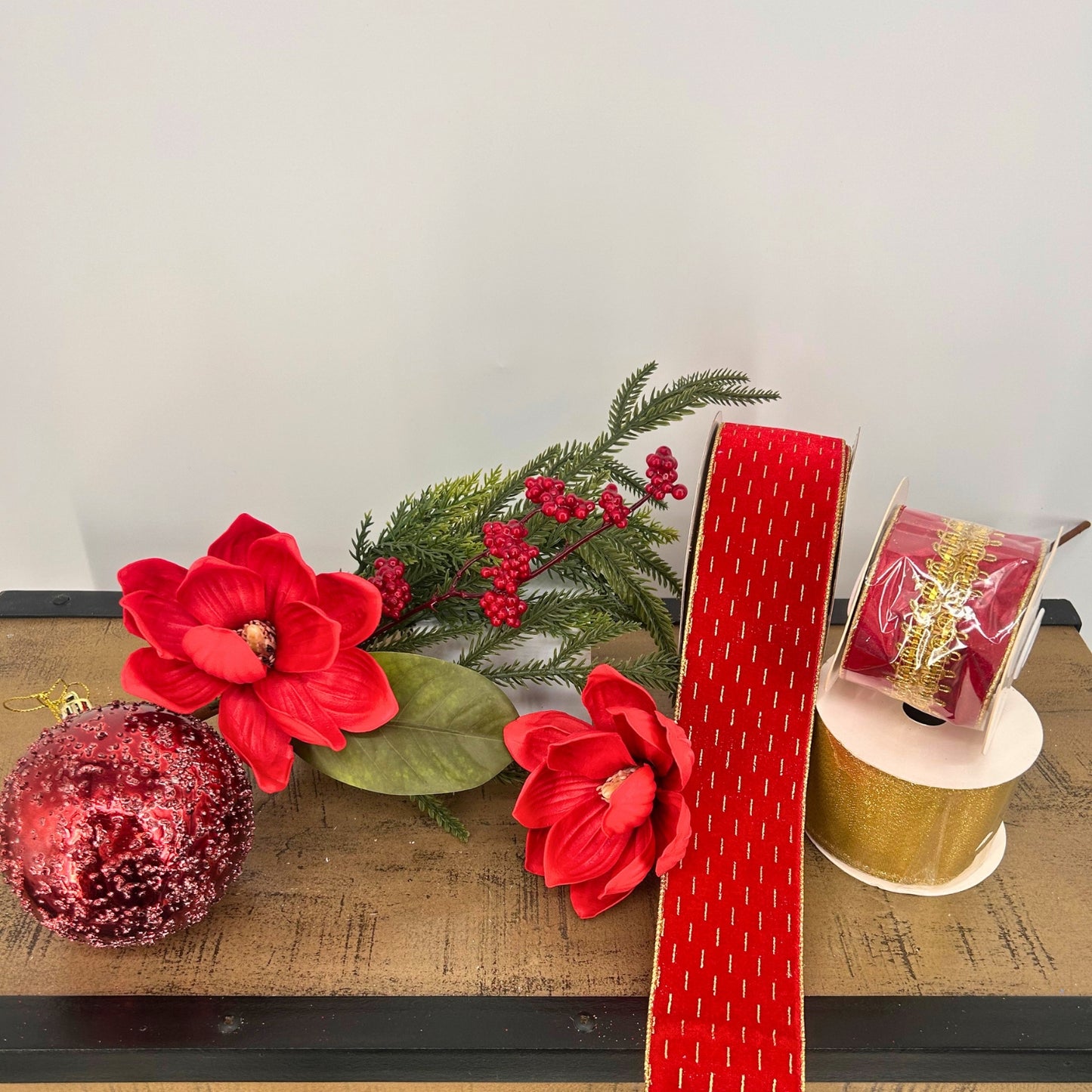 Red, Berries, Gold Christmas Tree Mystery Box