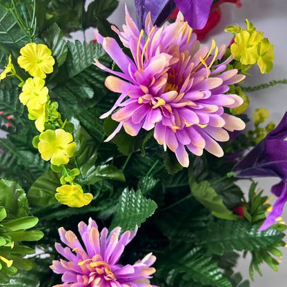Sweet Serenity Pre-Made Vase Insert (Pink, Purple, Green)