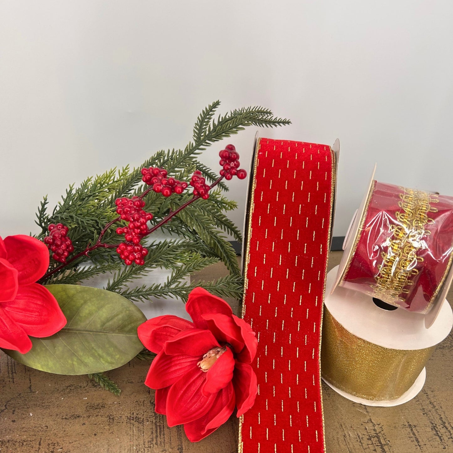 Red, Berries, Gold Christmas Tree Mystery Box