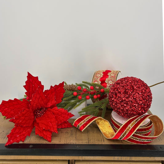 Red, Gold, Berries Christmas Tree Mystery Box