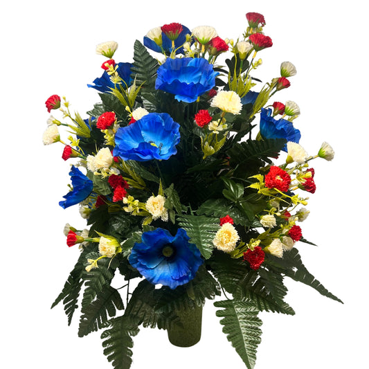 American Hero Pre-Made Vase Insert (Red/White/Blue)