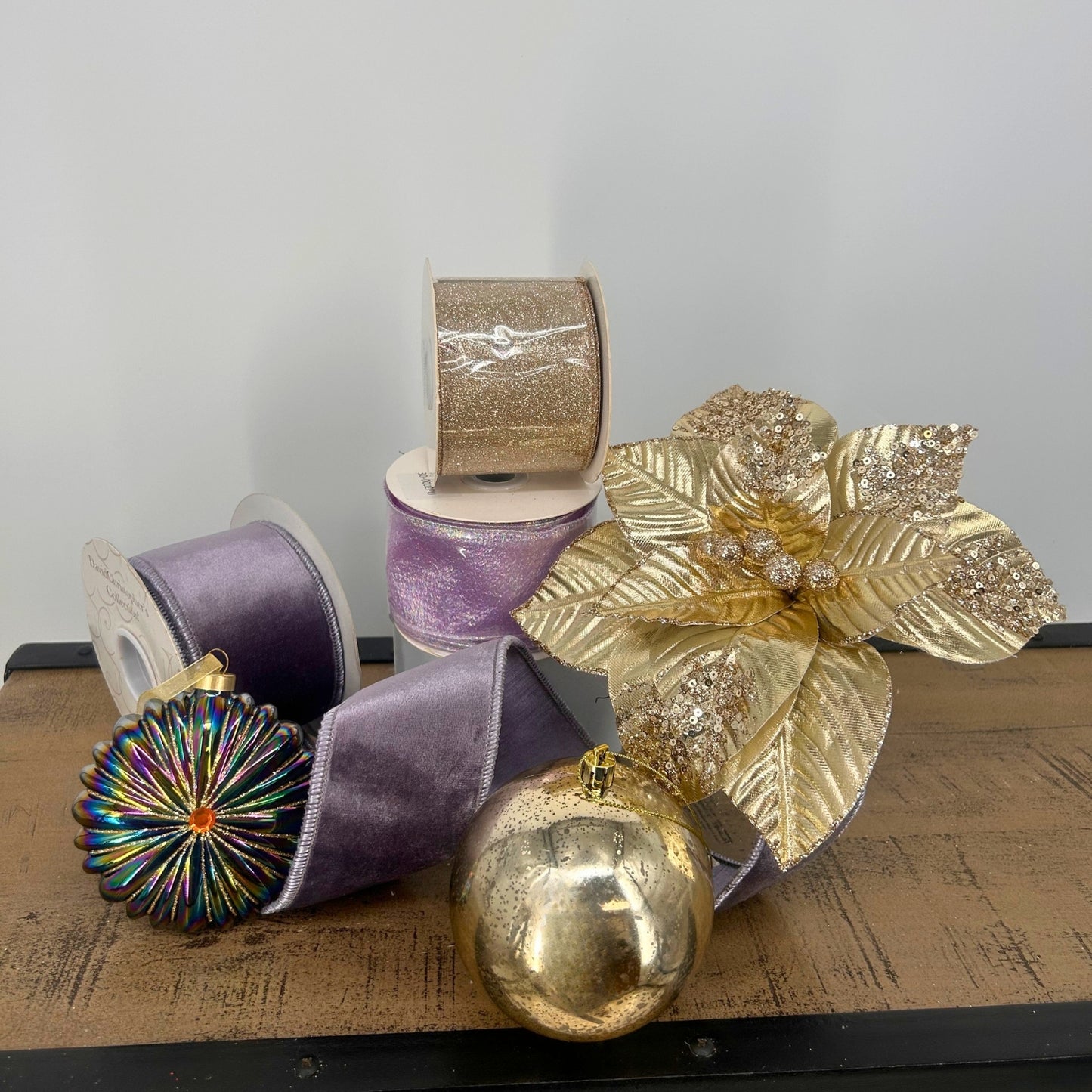 Lavender, Gold, Champagne Christmas Tree Mystery Box
