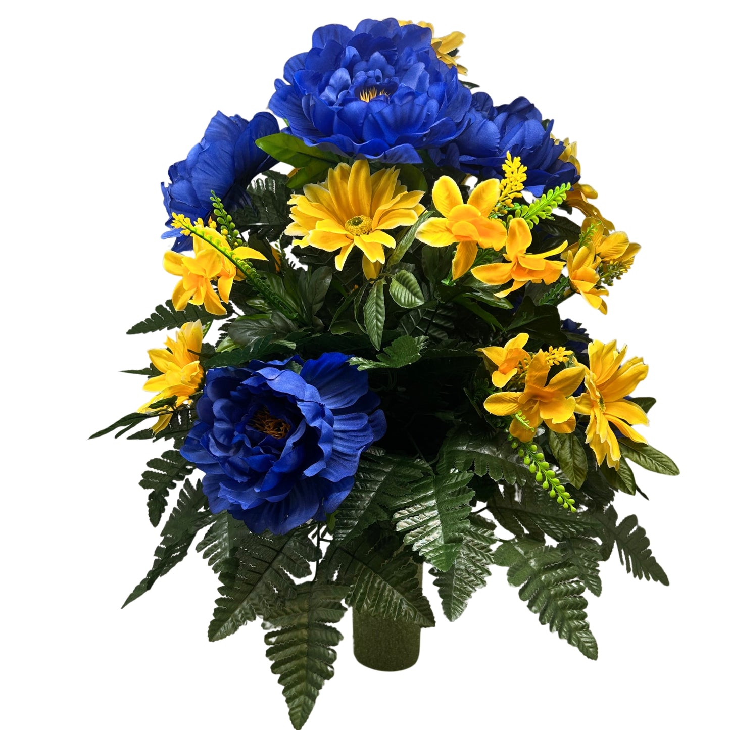 Garden of Memories Pre-Made Vase Insert (Yellow, Blue)
