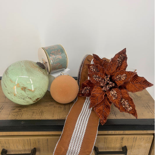 Brown, Seafoam Green, Champagne Christmas Tree Mystery Box