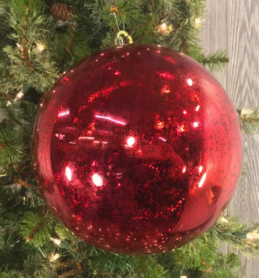 10” VP Mercury Ball Ornament - Red | XJ