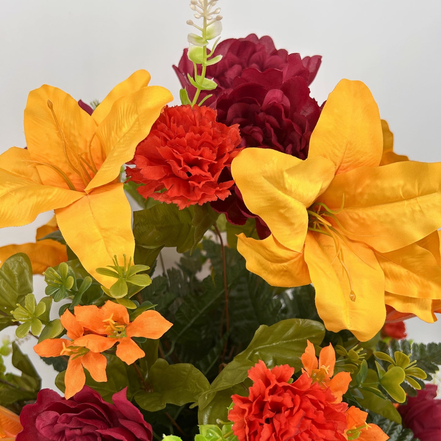 Harvest Tribute Pre-Made Vase Insert (Yellow, Orange, Burgundy)