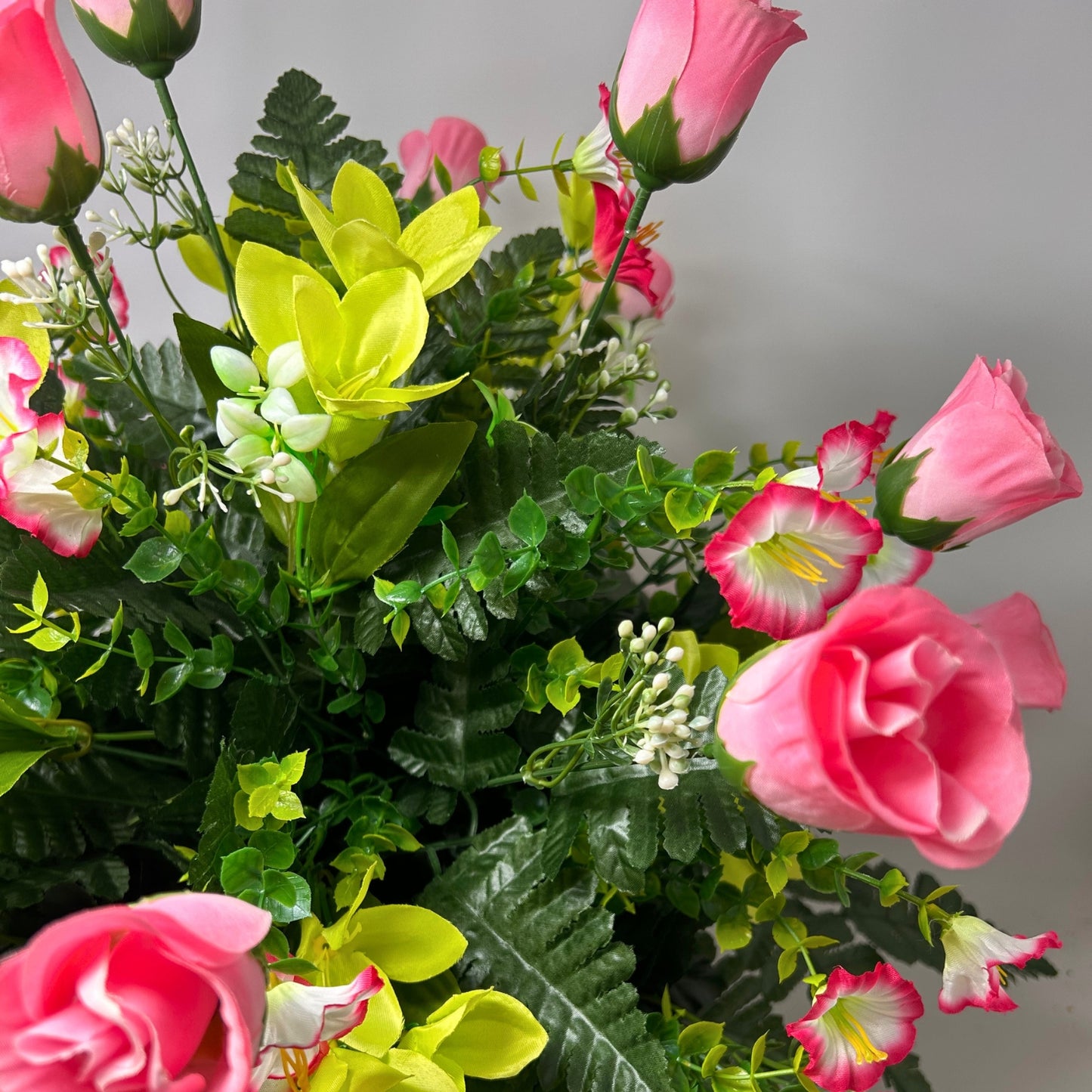 Rolling Fields Pre-Made Vase Insert (Pink, Lime)