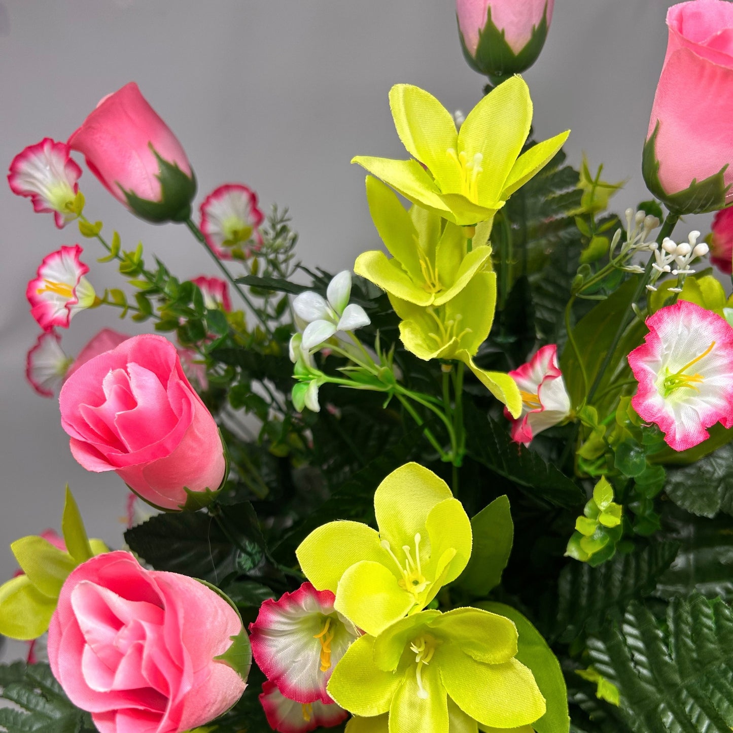 Rolling Fields Pre-Made Vase Insert (Pink, Lime)