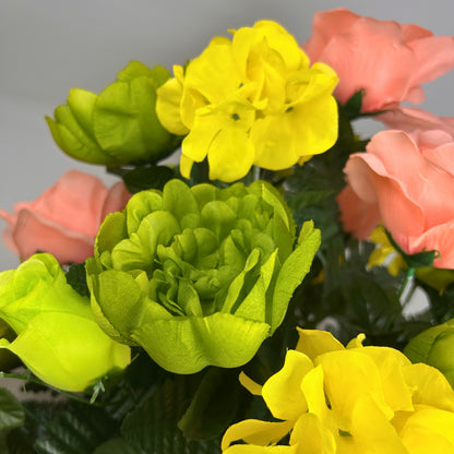 Heavenly Harmony Pre-Made Vase Insert (Pink, Lime, Yellow)