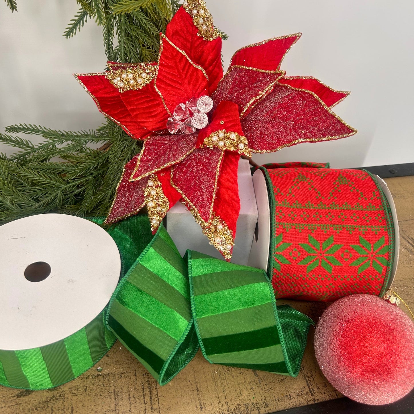 Red, Green Christmas Tree Mystery Box