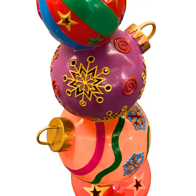 Vibrant Resin Stacked Christmas Ornaments 35'' | LC