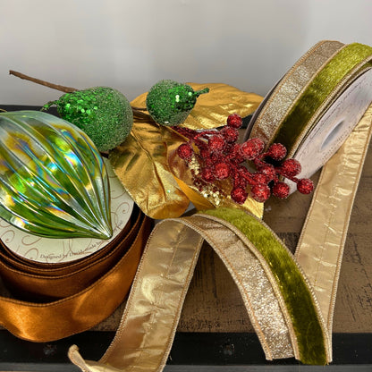 Green, Gold, copper Christmas Tree Mystery Box