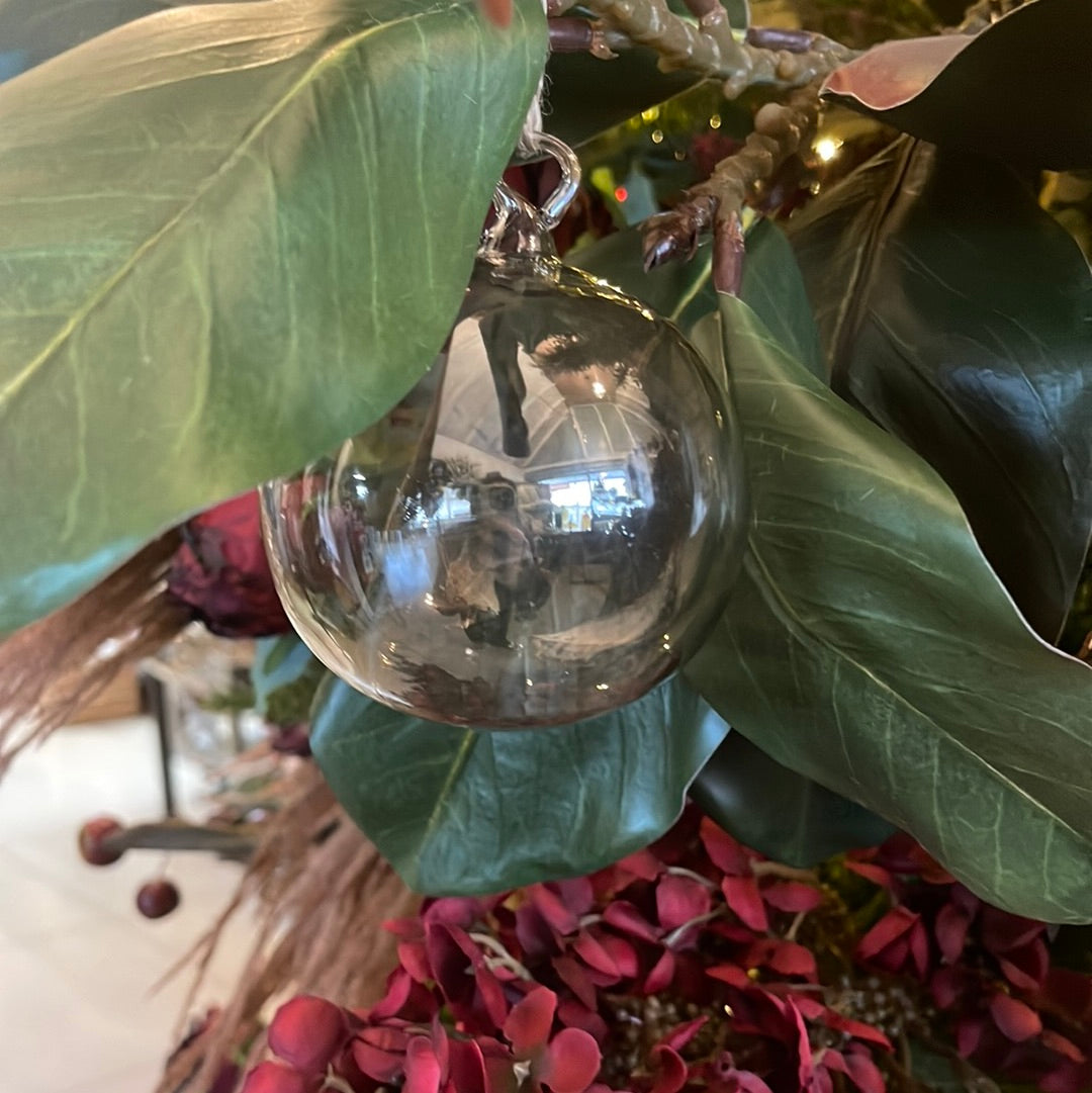 Smokey Glass 3' Ball Ornaments (Set of 4) | SB