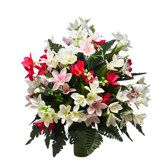 Delightful Dew Drop Pre-Made Vase Insert (Pink, White, Lt Pink)