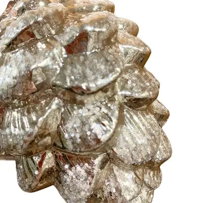 Champagne Glass Pinecone Ornament 5” | LC