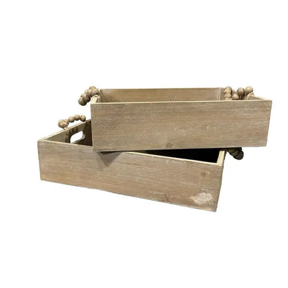 Wooden Tray Set