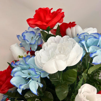 Heavenly Harmony Pre-Made Vase Insert (Red, White, Blue)